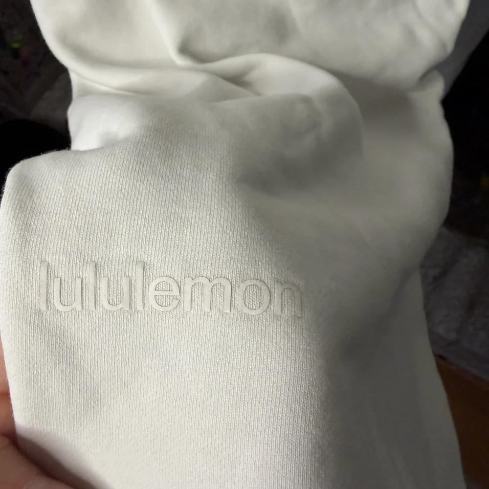 Lululemon Relaxed High Rise Jogger White Size 10 Lounge Athleisure Pants